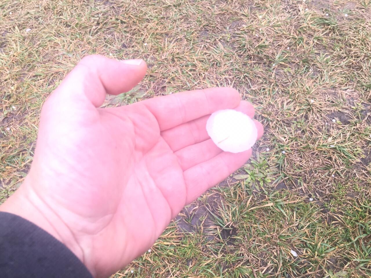 Impresionante caída de granizo en Santa Clara del Mar