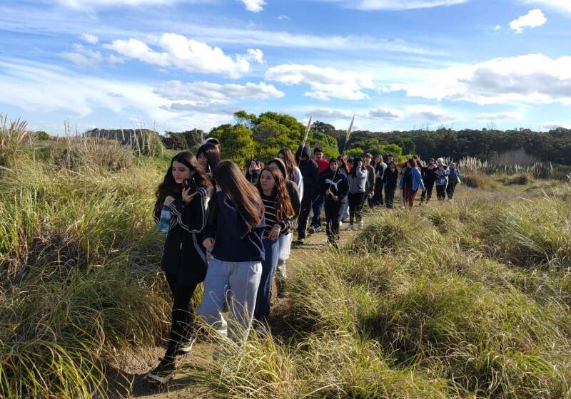 En el marco del programa “Aprender en la naturaleza”, recorrieron ecosistemas de Mar Chiquita y vivenciaron su biodiversidad.