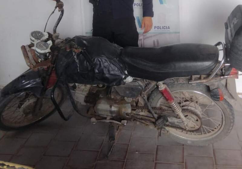 Recuperaron una moto robada en Santa Elena