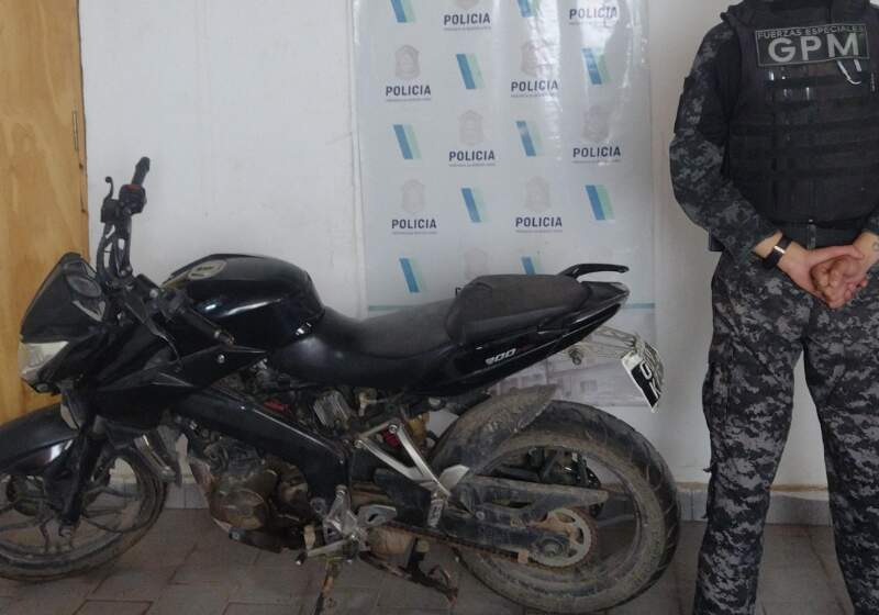  Hallaron una moto robada en Santa Elena