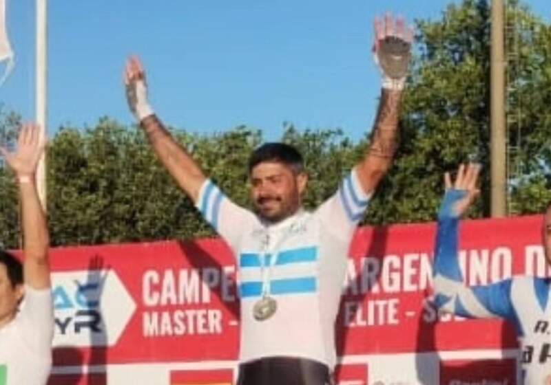 Ezequiel Charri se consagró campeón argentino en ciclismo de pista