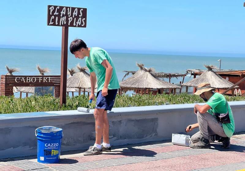 Los trabajos incluyeron limpieza, mantenimiento del alumbrado y reacondicionamiento de la costanera de Santa Clara.
