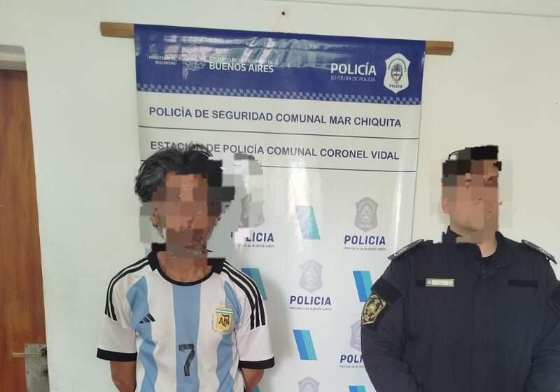 Aprehendieron a un hombre con armas blancas en Coronel Vidal