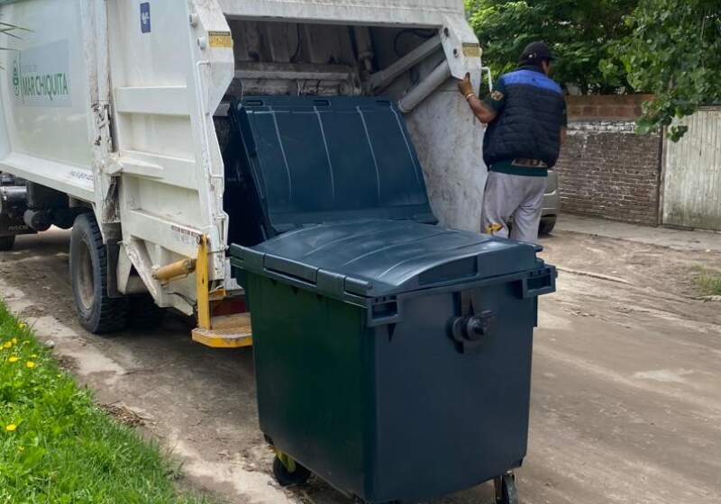Colocaron nuevos contenedores de residuos en Santa Clara