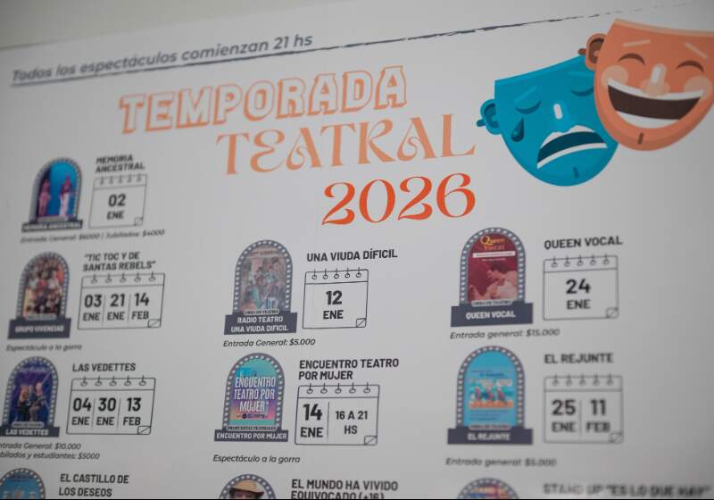 Presentaron la temporada teatral 2026 en Santa Clara