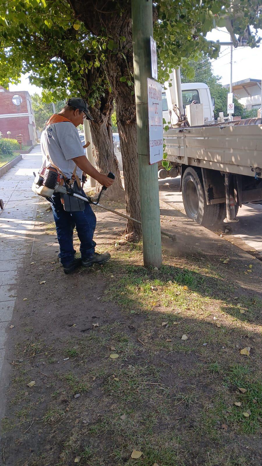 La Delegación Santa Clara realizó tareas de puesta en valor en espacios públicos