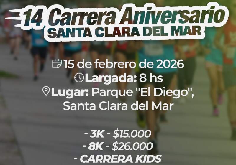 Abrieron la inscripción para la Carrera Aniversario de Santa Clara