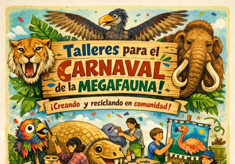 Comenzaron los talleres del Carnaval de la Megafauna en Camet Norte