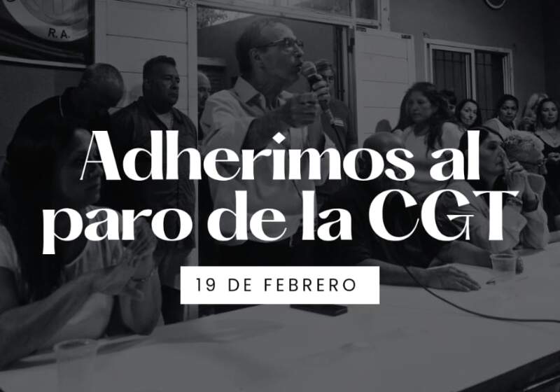 La Asociación de Empleados Municipales adhiere al paro nacional convocado por la CGT