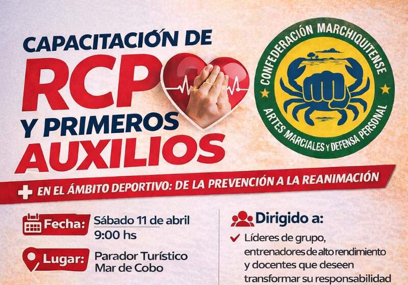 Capacitarán en RCP y primeros auxilios en Mar de Cobo
