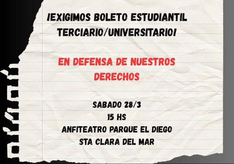 Vecinos convocaron a otra asamblea por el boleto terciario y universitario