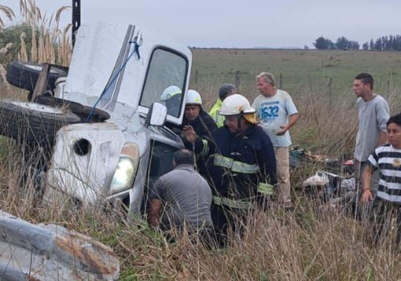 El CPR intervino en un despiste vehicular en un camino rural