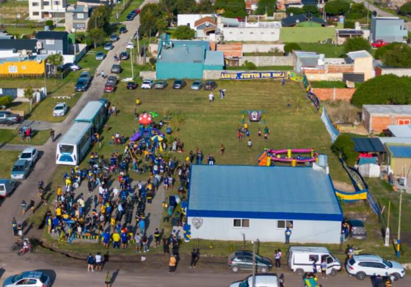 Inauguraron la sede de la Peña Santa Clara es de Boca en el barrio Atlántida