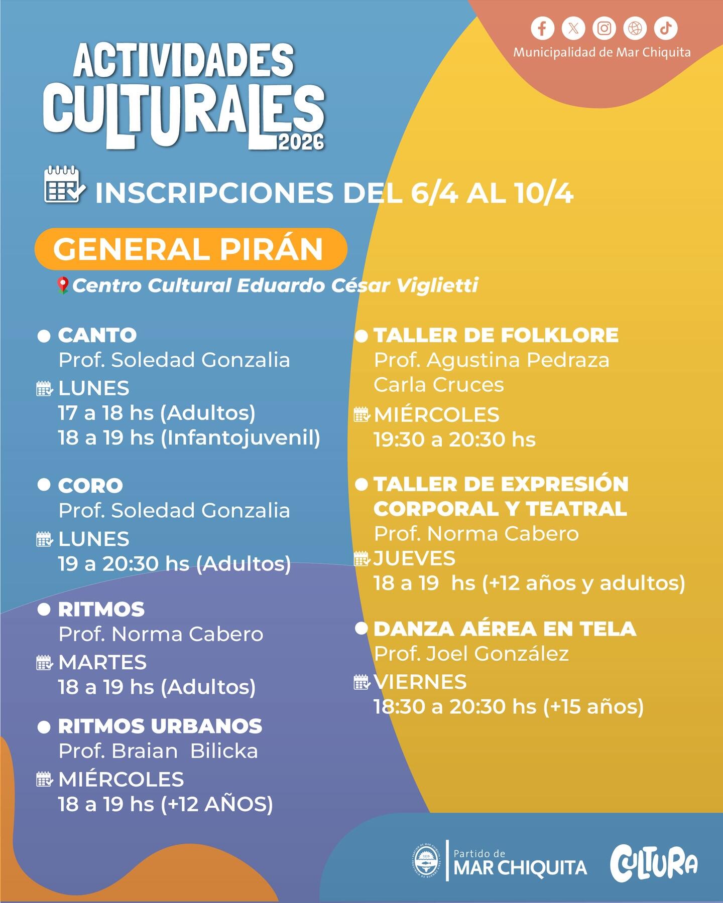 Abren las inscripciones para los talleres municipales 2026