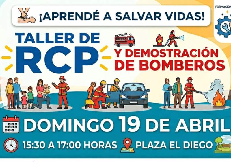 La actividad se realizará el domingo 19 de abril en el Parque El Diego, con una propuesta formativa destinada a toda la comunidad.