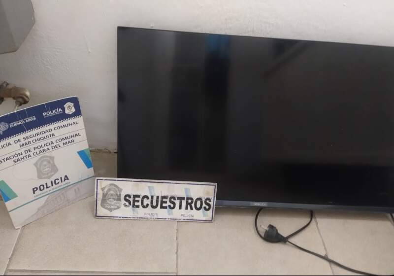Aprehendieron a una mujer con un televisor en la Rotonda del Contrabandista