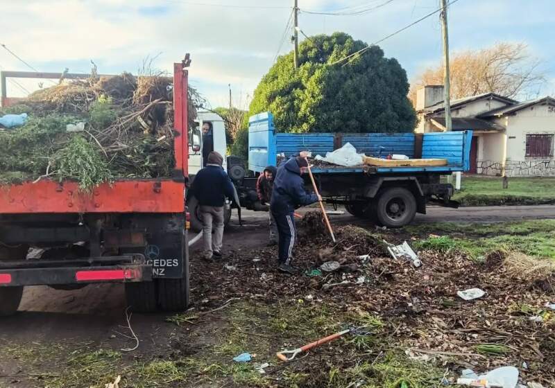 La Delegación Costa Sur informó avances en tareas de limpieza y mantenimiento urbano