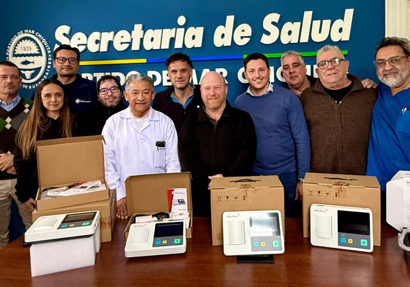 Se incorporaron cuatro electrocardiógrafos mediante el PNA y sumó un transductor para ecocardio con recursos municipales.