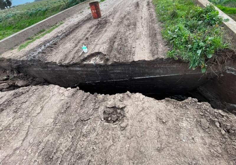 El municipio coordina acciones para reconstruir el puente del Arroyo Grande