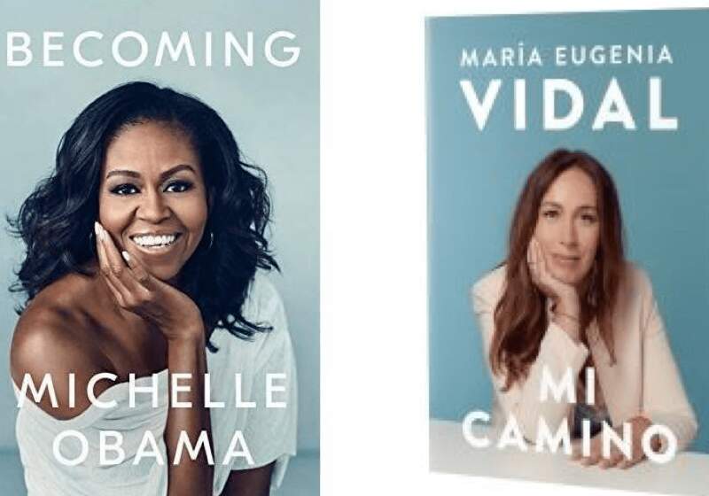 Con la misma editorial que editó el libro de Cristina, la exgobernadora puso a la venta sus propias memorias de gestión, con una tapa que deja en evidencia el plagio