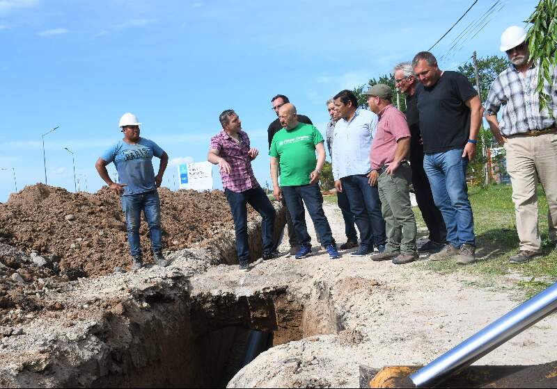 “Trabajamos en una obra fundamental para el Partido de Mar Chiquita", sostuvo el jefe Comunal.

