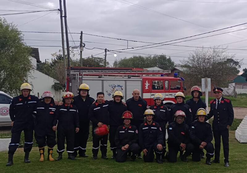 En honor a la fundación del primer cuerpo de bomberos voluntarios de La Boca.