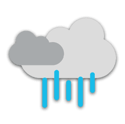 Nublado con lluvia