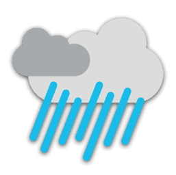 Nublado con tormenta